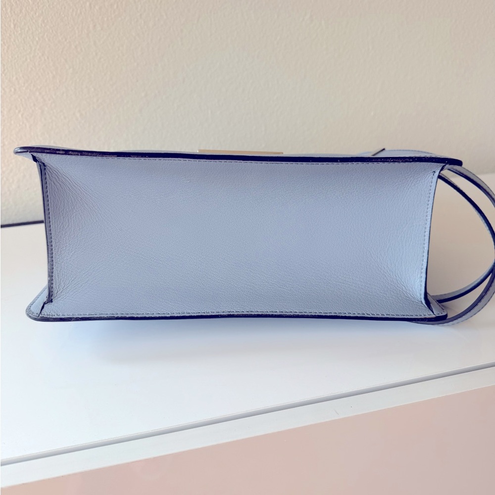 Tom Ford Powder Blue Satchel Handbag Medium T clasp top handle $3,500 - Picture 6 of 10